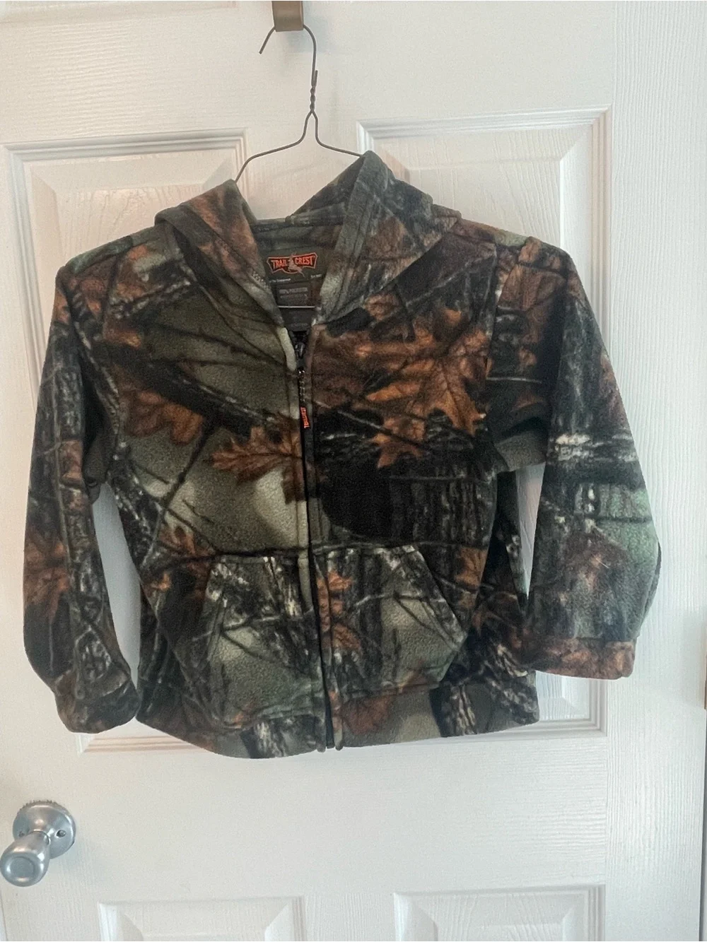 Trail Crest Kids' Camo Zip-Up Hoodie - Green/Brown